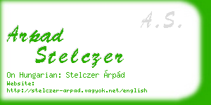 arpad stelczer business card